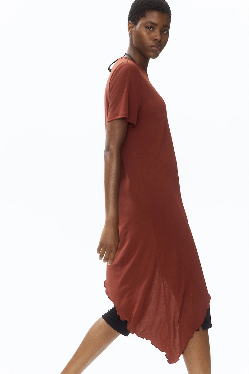 Long T-shirt asymétrique