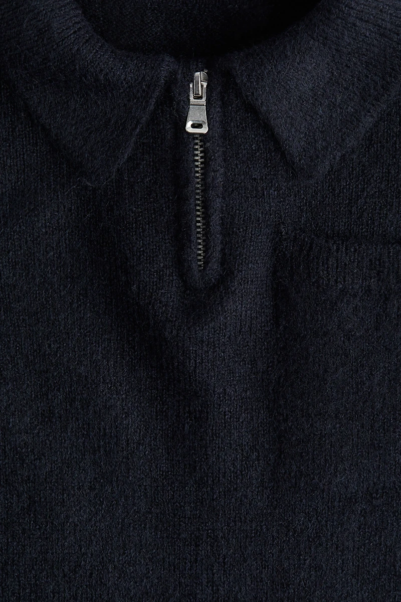 Half-Zip Polo Sweater