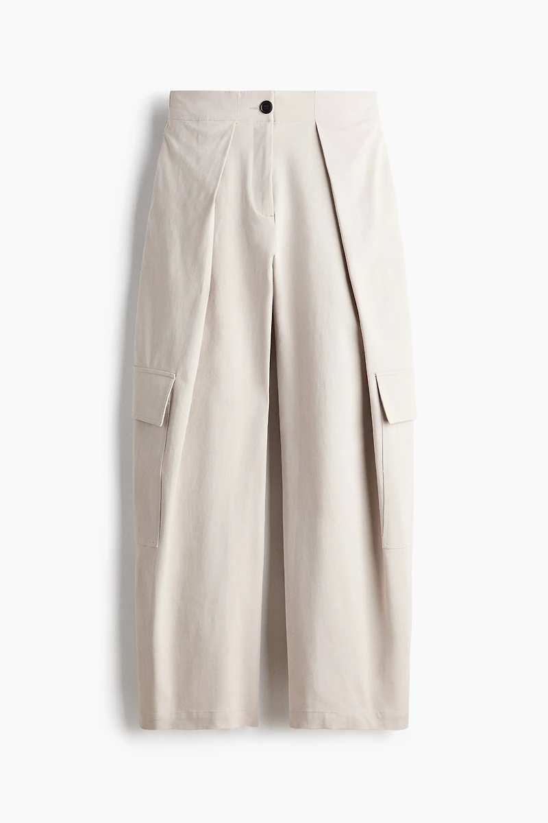 Wrap-Detail Cargo Pants