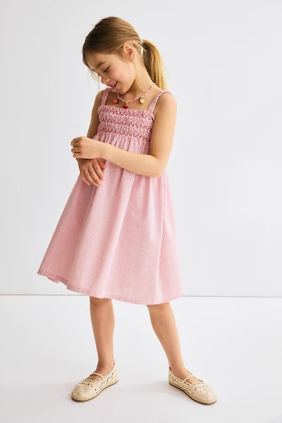 Smocked Strappy Dress