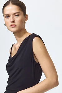 Asymmetric Jersey Dress