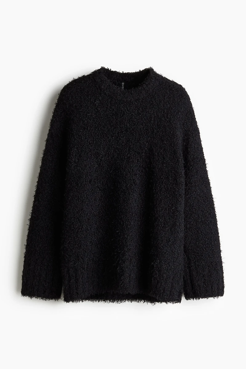 Chandail en tricot duveteux