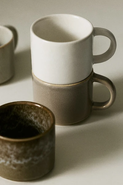 4-Pack Stoneware Espresso Mugs