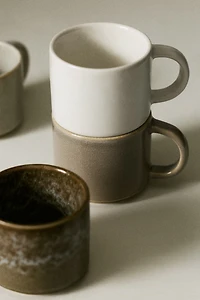 4-Pack Stoneware Espresso Mugs