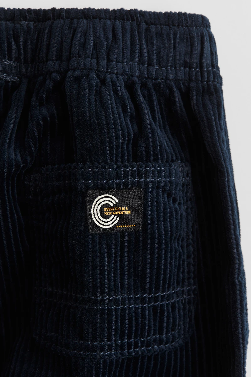 Pantalon en velours de coton côtelé