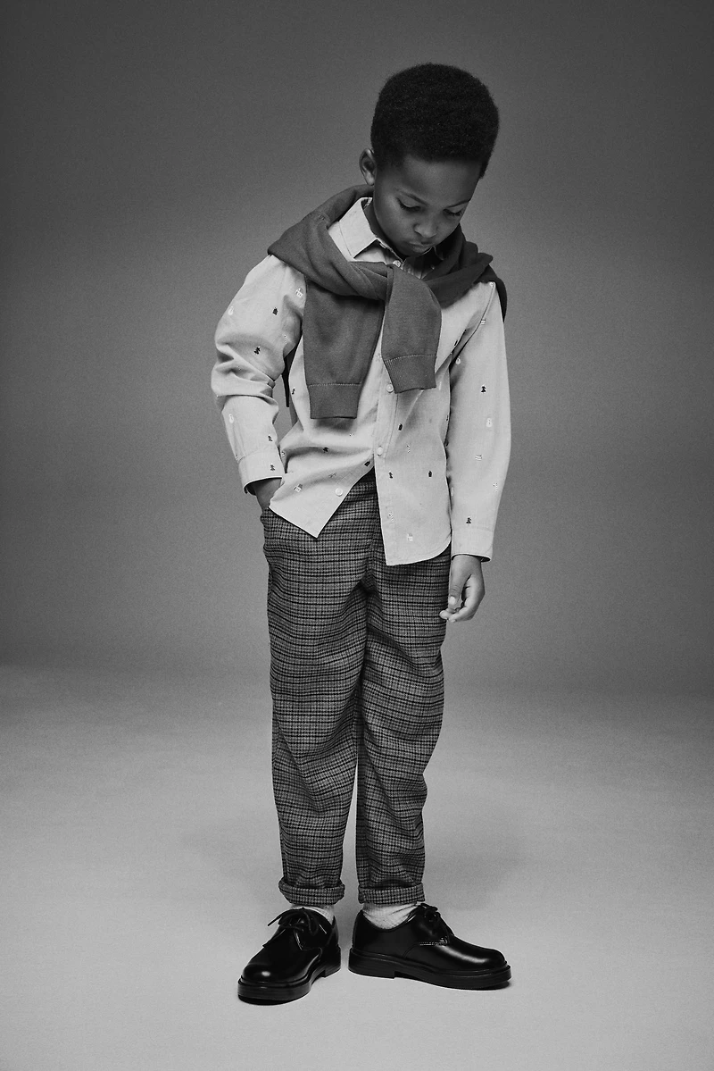 Chemise en coton à motif