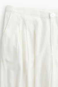 Pantalon de costume en lin mélangé