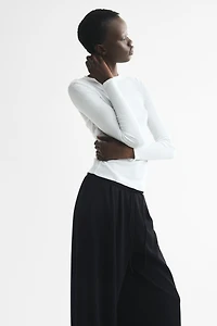 Pleated Drawstring Pants