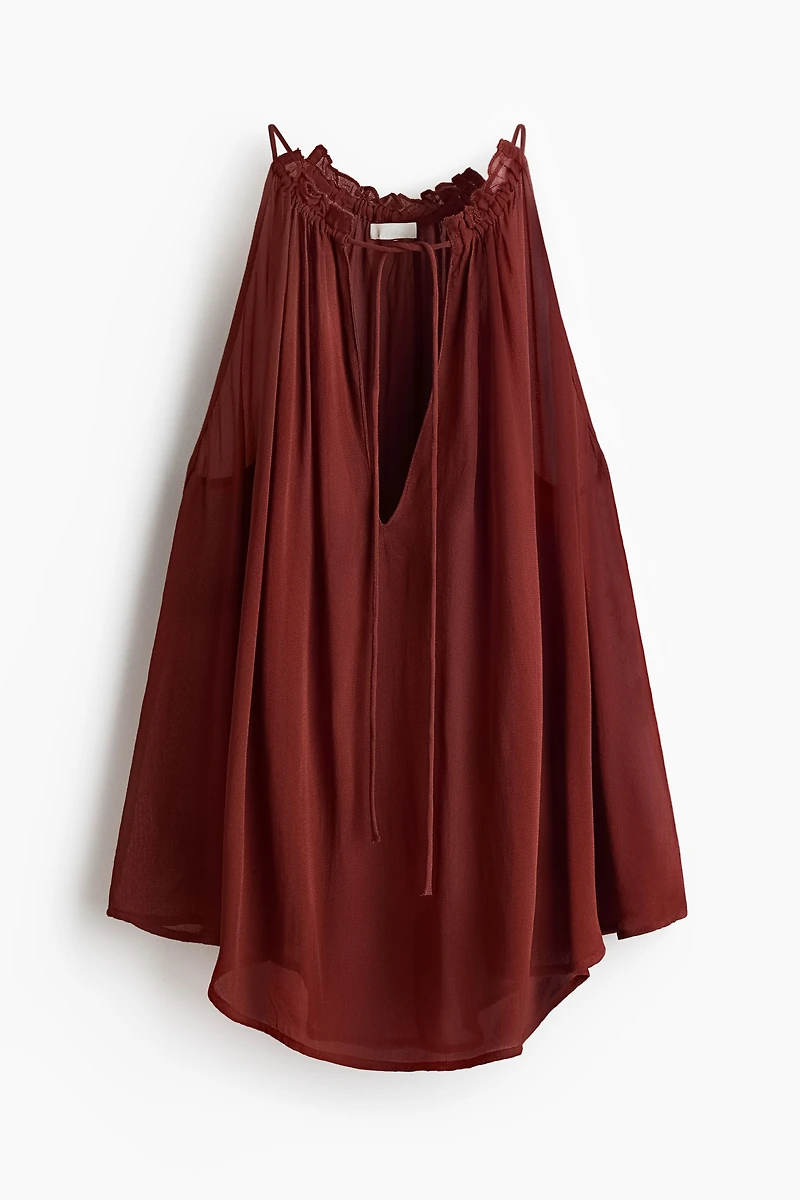 Oversized Drawstring Top