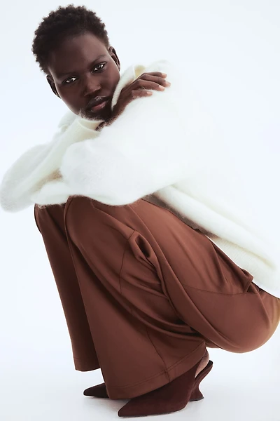 Crease-Front Pull-On Pants