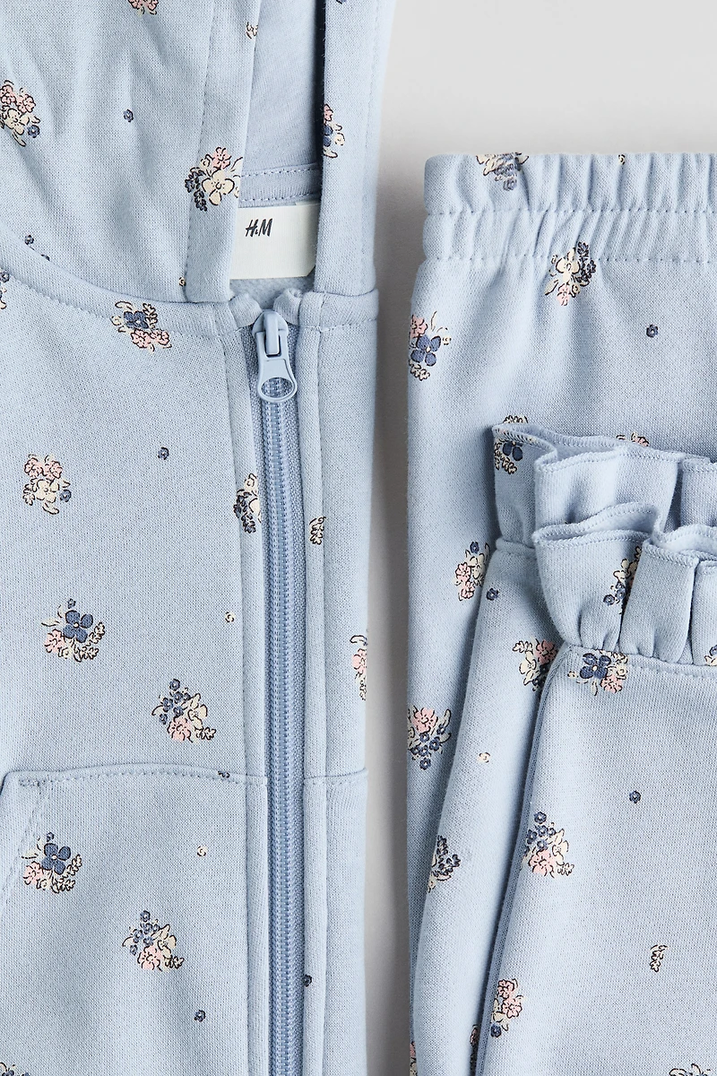 2-Piece Printed Sweatshirt and Joggers Set