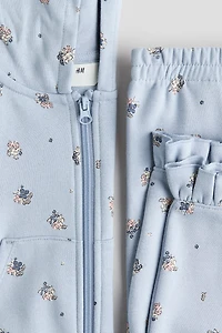 2-Piece Printed Sweatshirt and Joggers Set