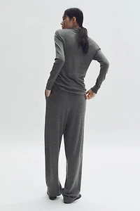 Wide-Leg Merino Wool Joggers