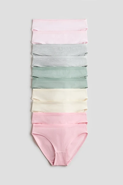 Lot de 10 culottes en coton
