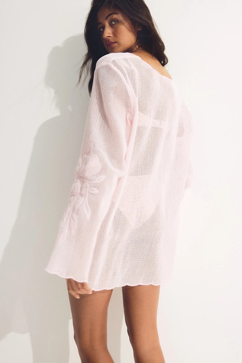 Cotton Mesh Beach Dress
