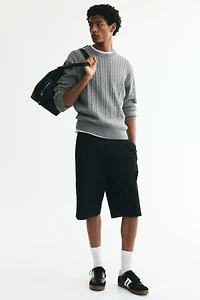 Regular-Fit Cable-Knit Sweater