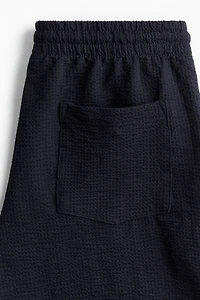 Regular Fit Waffled Shorts