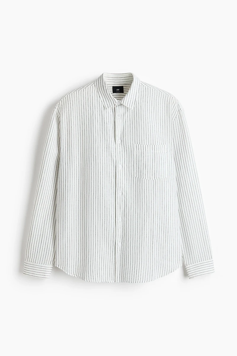 Relaxed-Fit Linen-Blend Shirt