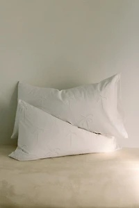 Pillowcase with Eyelet Embroidery