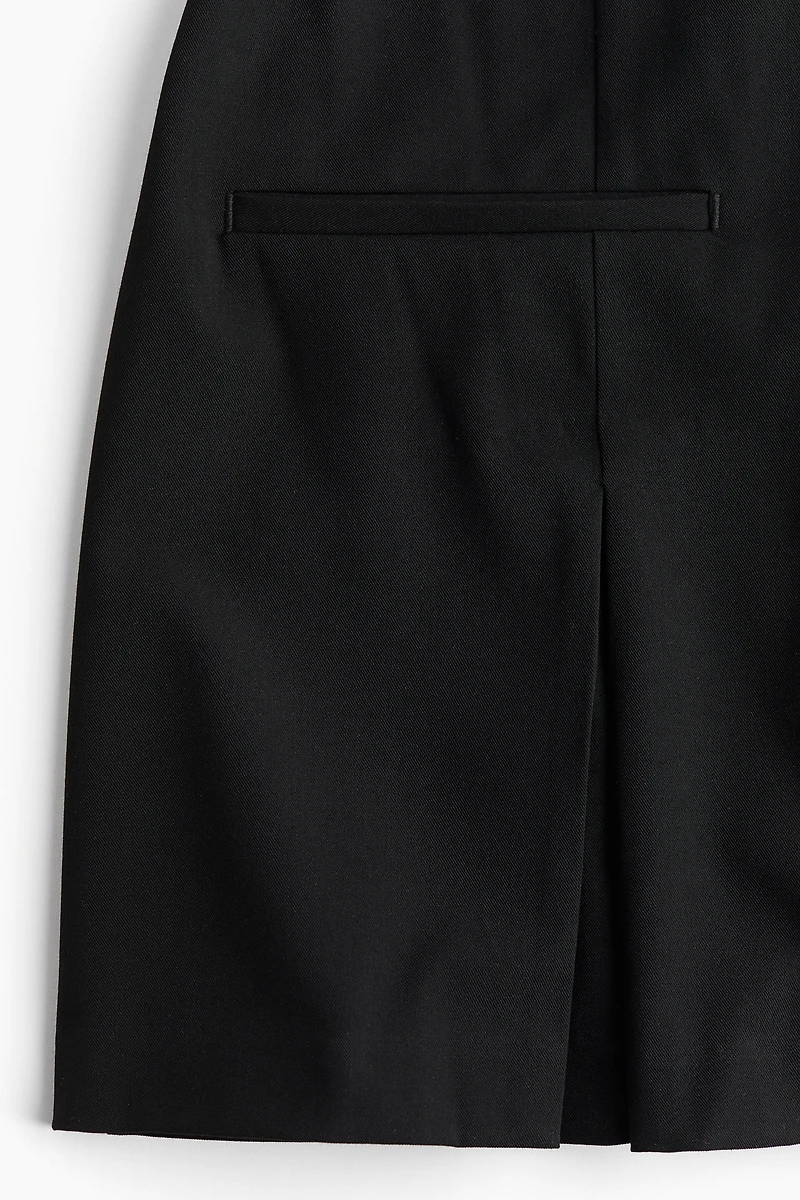 Robe à glissière avec col
