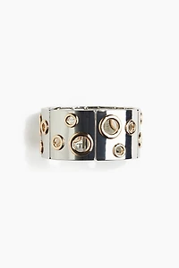 Grommet-Detail Cuff Bracelet