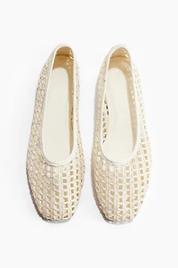 Ballerines en paille
