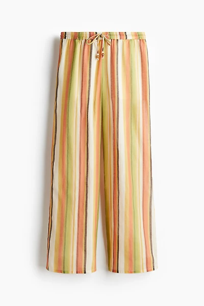 Pantalon large avec cordon de serrage