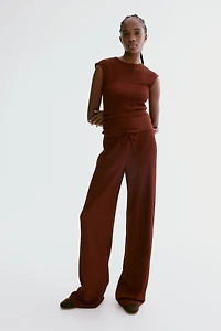 Textured Jersey Pants