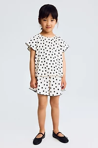 Printed Cotton Jersey Shorts