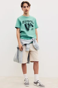 Printed cotton T-shirt