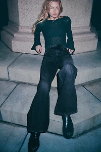 Jean ample taille très haute