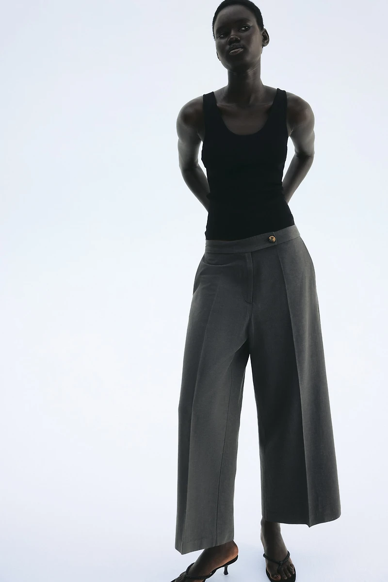 Dressy Linen-Blend Pants