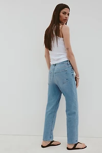 Mom Slim-Fit High-Waist Ankle Jeans