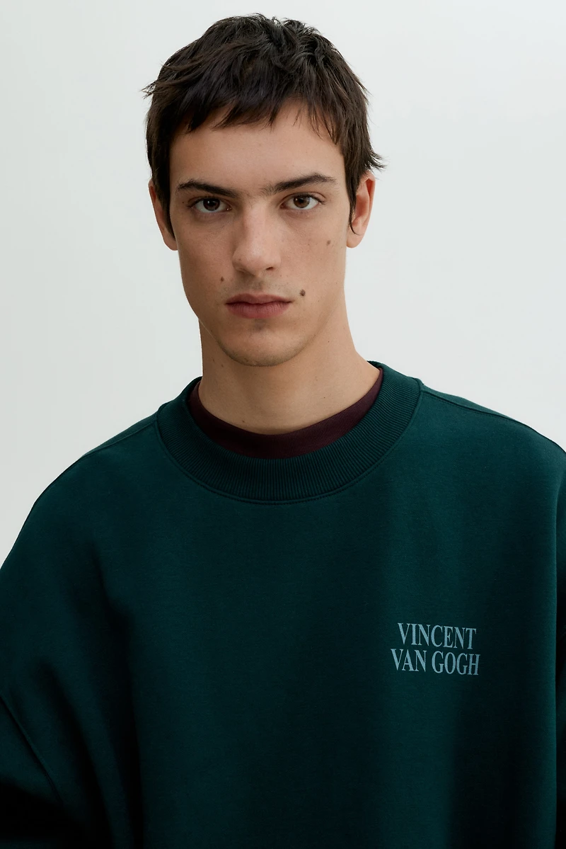 Oversized Printed Sweatshirt