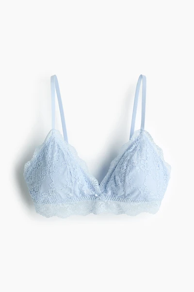 Soutien-gorge souple et coussiné en dentelle