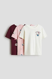 3-pack Printed Jersey Tops