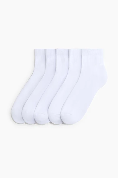 Lot 5 paires de chaussettes courtes avec Lycra🅫