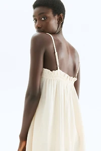 Robe à bretelles fines en mousseline