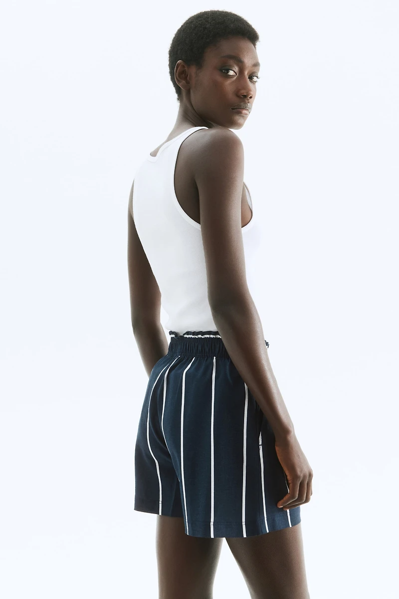 Linen-Blend Shorts