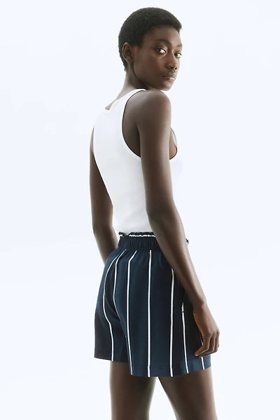 Linen-Blend Shorts