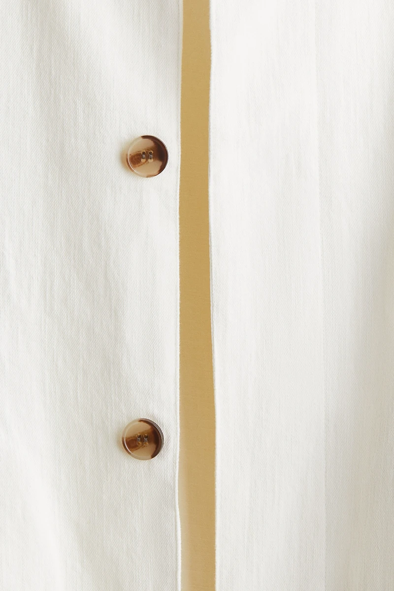 Regular-Fit Linen-Blend Jacket