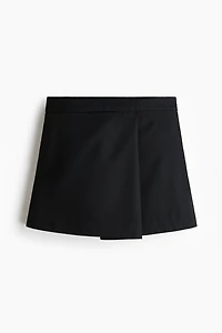 Mini jupe-short en twill