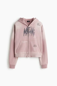 Oversized Fit Zip-through hoodie