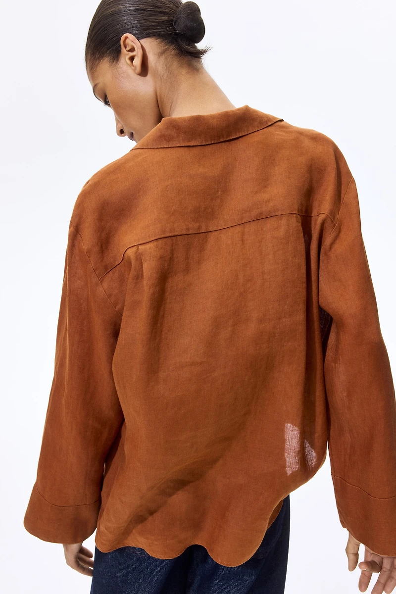 Oversized Linen Shirt