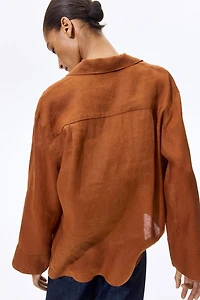Oversized Linen Shirt