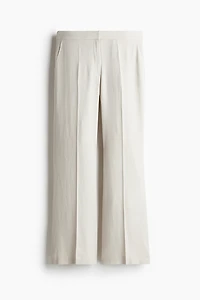 Pantalon bottillon en lin mélangé