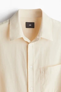 Chemise coupe classique en lyocell mélangé