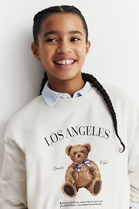 2-Piece Sweatshirt and Sweatshorts Set