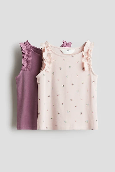 2-Pack Ribbed Cotton Tops