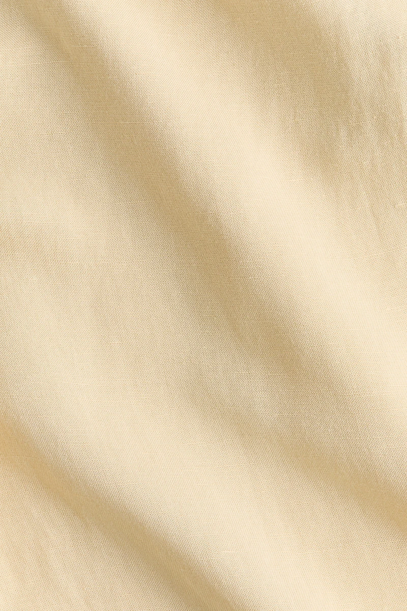Linen-Blend Drawstring Pants